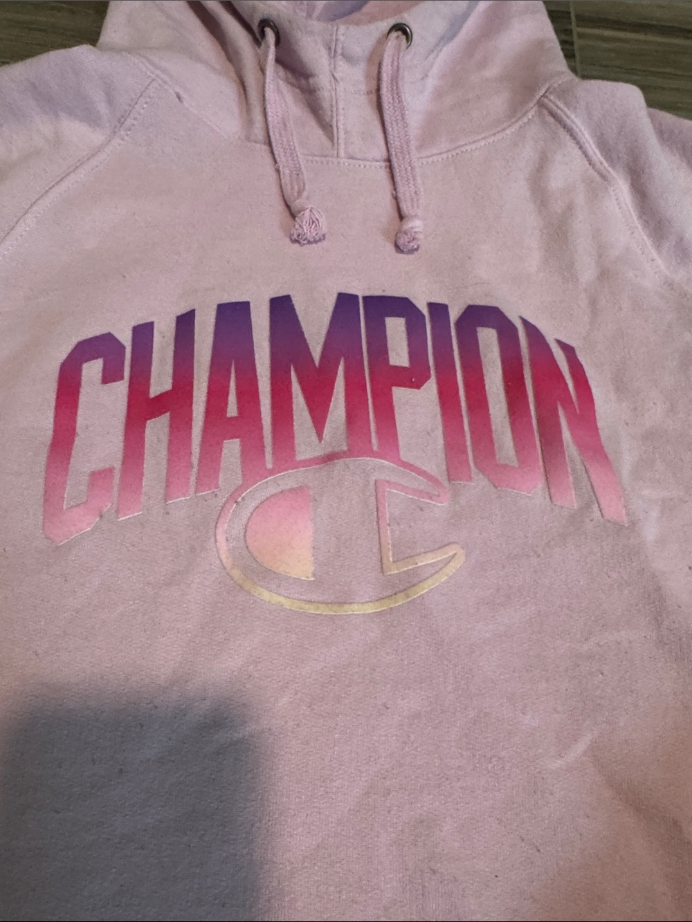 pink Champion hoodie sweatshirt - Picture 3 of 5